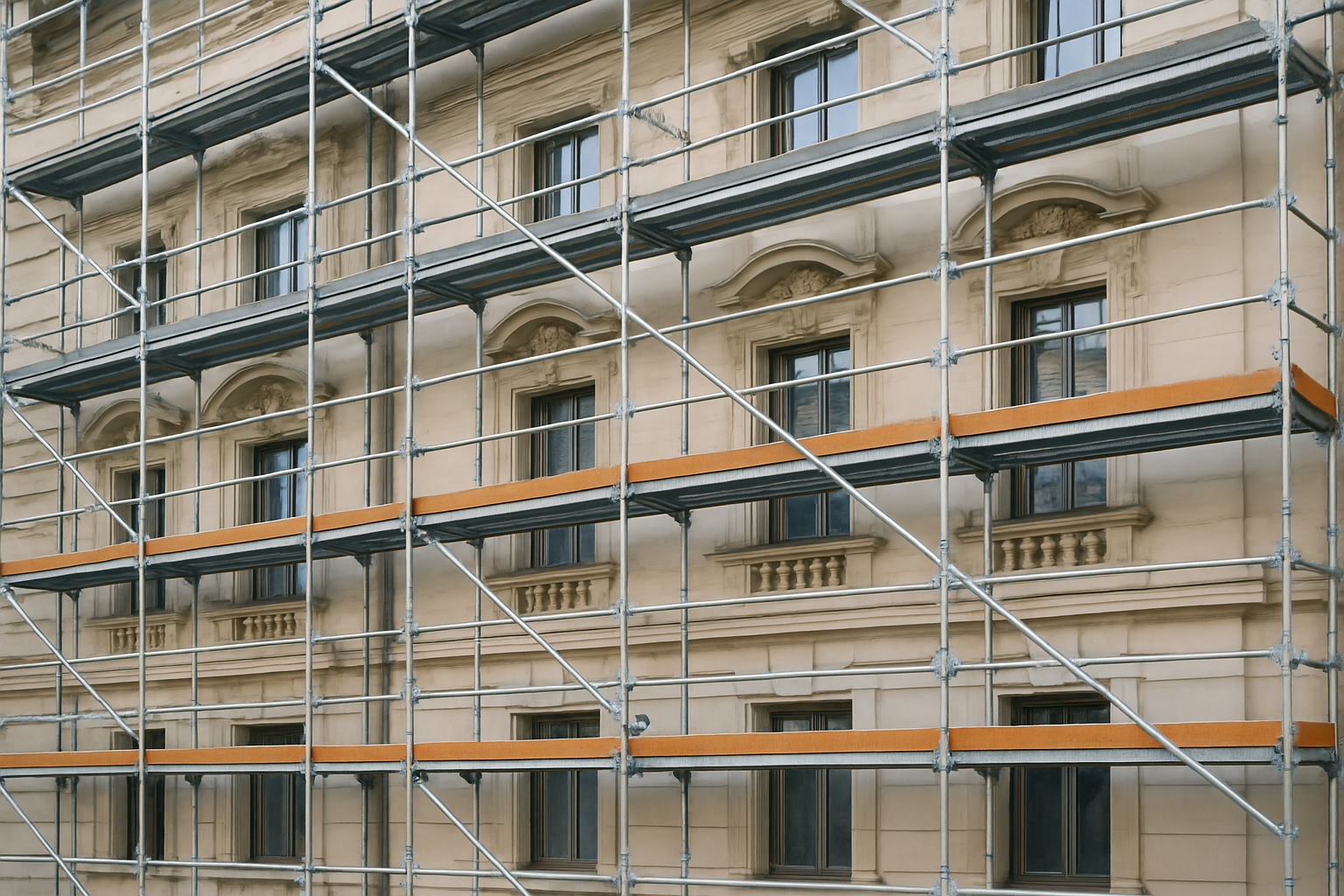 Loc-Echafaudages locaux ou chantier représentatif